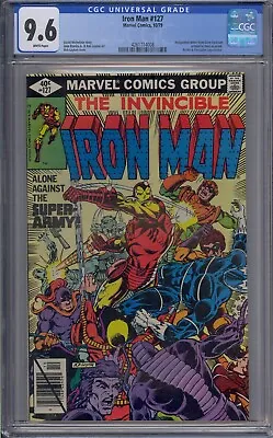 Buy Iron Man #127 Cgc 9.6 Beetle Porcupine John Romita Jr White Pages • 76.89£