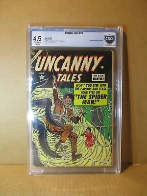 Buy Uncanny Tales 26 CBCS 4.5 SPIDER-MAN PROTOTYPE 1954 Atlas Marvel Comics Horror • 395.75£