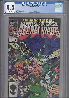 Buy Secret Wars #6 CGC 9.2 1984 Marvel Comics Jim Shooter Story: Price Drop! • 39.79£