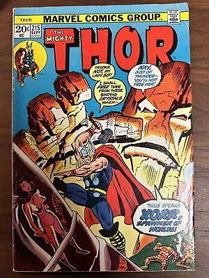 Buy Thor #215 VG/FN   The God In The Jewel” (Marvel 1973) • 8.71£