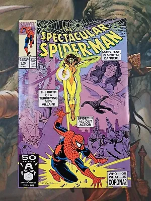 Buy Spectacular Spider-Man #176 CORONA 1ST APP & ORIGIN Marvel Comics 1991 • 15.81£