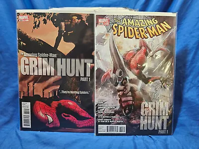 Buy The Amazing Spider-Man #634 Kraven Grim Hunt Variant Cover A & B Lot VF/NM • 7.88£