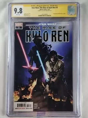 Buy Rise Of Kylo Ren 3 - CGC 9.8 - 1st Avar Kriss Signed By Clayton Crain CGC SS 9.8 • 151.90£