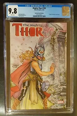 Buy Mighty Thor #705 CGC 9.8 Unknown Comics Exclusive Death Of Jane Foster Thor • 71.51£