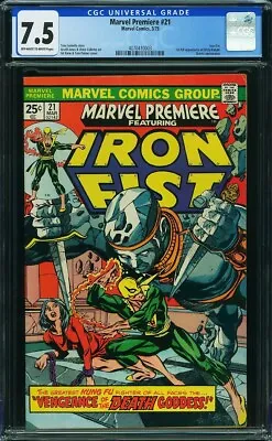 Buy Marvel Premiere 21 Cgc 7.5 Oww Pages 1st Full App Misty Knight 1975 B1 • 79.02£
