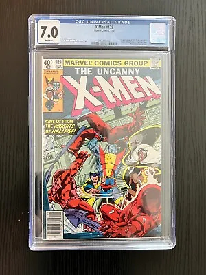 Buy Uncanny X-Men #129  CGC 7.0 WHITE PAGES NEWSSTAND  1st Kitty Pryde Marvel 1980 • 151.87£