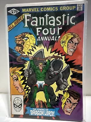 Buy Fantastic Four Annual 16, Key: 1st Dragon Lord. Higher Mid Grade 1981 • 4£