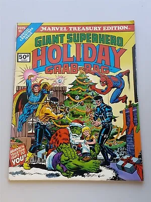 Buy Giant Superhero Holiday Grab-bag #2 Fn (6.0) Marvel Treasury 1975 • 24.99£