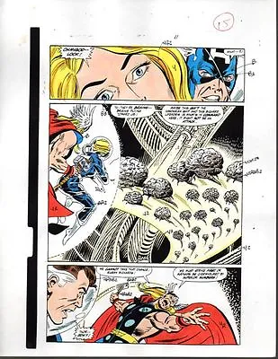 Buy Marvel Avengers 301 Color Guide Art Page 15: Captain America/Thor/Fantastic Four • 44.48£