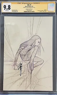 Buy Silk #1 CGC 9.8 SS Signed Peach Momoko Sketch Cover Variant Convention Virgin • 284.33£