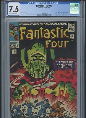 Buy Fantastic Four #49 1966 CGC 7.5 (1st Full App Of Galactus)* • 1,581.22£