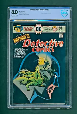 Buy Detective Comics #457 - 1st App Of Leslie T., CBCS 8.0 Off White/W (DC, 1976) • 81.18£