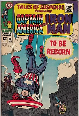 Buy Tales Of Suspense 96 - 1967 - Captain America, Iron Man - Kirby - Very Fine - • 39.99£