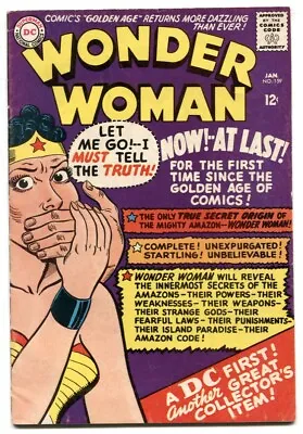 Buy WONDER WOMAN #159 Silver-Age Origin Issue-DC Comic Book VG+ • 73.01£