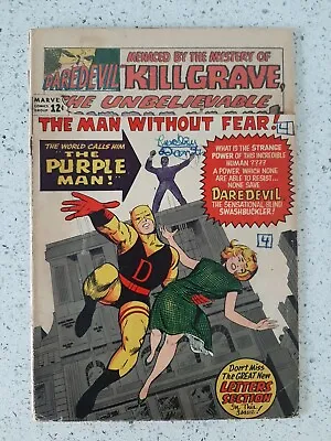 Buy Daredevil #4 1964 1st App Purple Man. Low Grade. • 65£