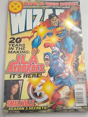 Buy Wizard The Comics Magazine 144 JLA Avengers 2003 X Men Superman Captain America • 9.99£