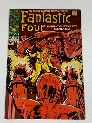 Buy Fantastic Four 81 Dec 1968, CRYSTAL JOINS FANTASTIC FOUR!  Stan Lee & Jack Kirby • 59.27£