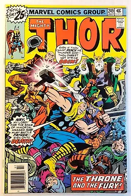 Buy Thor #249 Marvel Comics 1976 Combined Shipping Vf/nm 9.0 John Buscema-a, Kirby-c • 11.91£