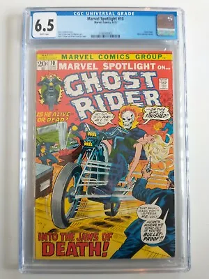 Buy Marvel Spotlight On Ghost Rider 10 Cgc 6.5 Herb Trimpe Cover Witch Woman Cameo🔥 • 118.74£