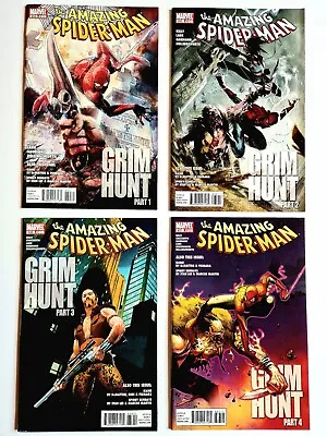 Buy Amazing Spider-man 634, 635, 636, 637 'Grim Hunt' Run Of Issues  • 25£