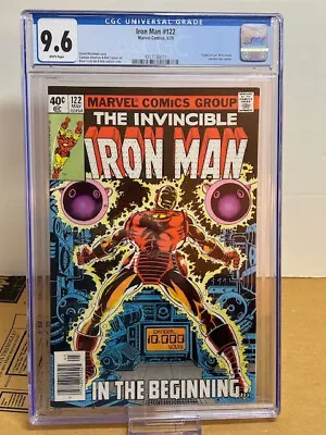 Buy Iron Man #122 CGC 9.6, White Pages, Origin Retold, Sub-Mariner (1979) • 67.53£