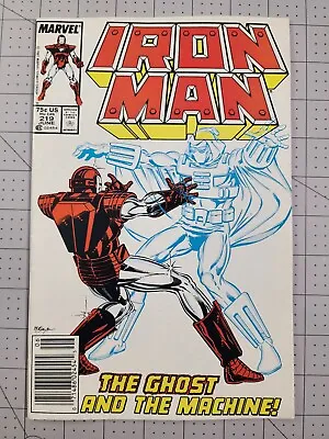 Buy Iron Man #219 •  1987 • 1st App. Ghost • NEWSSTAND • Marvel • High Grade • 12.06£