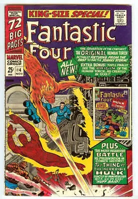 Buy Fantastic Four Annual #4 7.5 // Golden Age Human Torch Appearance Marvel 1966 • 92.24£