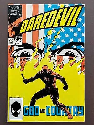 Buy Daredevil #232 (1986) Born Again 1st App Nuke - Frank Miller VF- • 12.70£