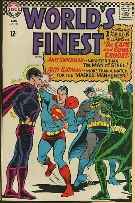 Buy World's Finest #159 (1966) Fn+ 6.5    The Cape And Cowl Crooks!  • 22£