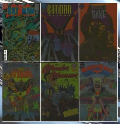 Buy Batman Vengeance Of Bane Teen Titans Wonder Woman - Lot Of 6 DC Foil - All 6 NM+ • 21.50£