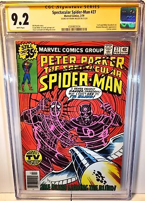Buy Frank Miller Signed Spec Spider-man 27-cgc Ss 9.2-1st Miller Daredevil Art! • 199.84£