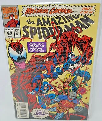 Buy Amazing Spider-man #380 Carnage & Venom Appearances Maximum Carnage *1993* 9.6 • 23.71£