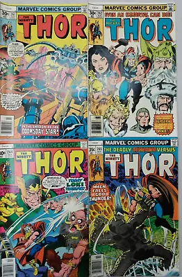 Buy Thor #261 #262 #264 #265 Marvel 1977 Comic Books • 15.80£