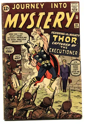 Buy JOURNEY INTO MYSTERY #84 First Appearance JANE FOSTER-Thor-comic Book • 1,123.95£