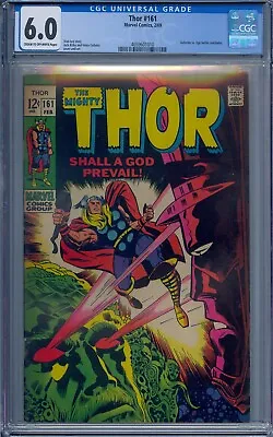 Buy Thor #161 Cgc 6.0 Galactus Vs Ego Jack Kirby 1010 • 79.44£