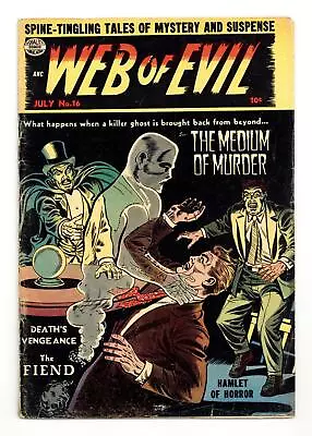 Buy Web Of Evil #16 VG- 3.5 RESTORED 1954 • 170.74£
