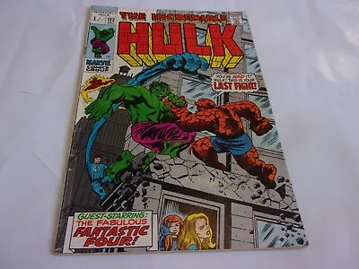 Buy Incredible Hulk # 122 (Marvel Dec 1969) Hulk Vs Thing • 50£