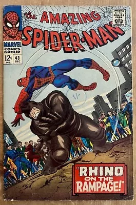 Buy AMAZING SPIDER-MAN #43 Great Condition 1ST FULL MARY JANE (KEY ISSUE) • 22.77£