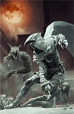 Buy Moon Knight Black White Blood #1 (of 4) Bjorn Barends Werewolf By Night 32 Homag • 21.74£