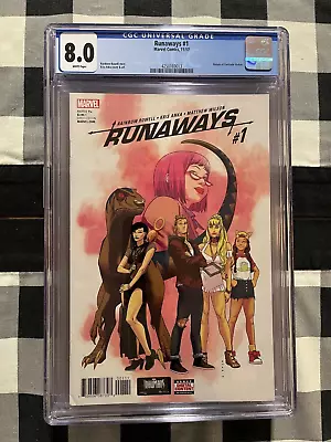Buy Runaways #1 CGC 8.0 (2017) - HTF Marvel Comics First  Gertrude Yorkes • 27.78£