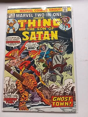 Buy Marvel Two In One #14, Marvel Comics 1976, Son Of Satan Apps, Bronze Age • 2.50£