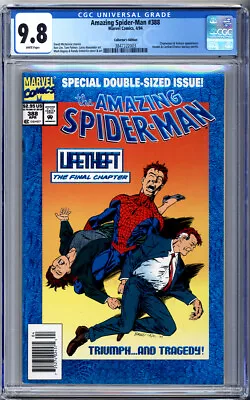 Buy Amazing Spider-man #388 Cgc 9.8 White Pages Newsstand Collector's Ed. Venom 1994 • 158.02£