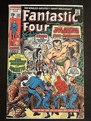 Buy Marvel Comics Fantastic Four #102 Kirby Sub-Mariner Written By Stan Lee 1970. • 15.77£