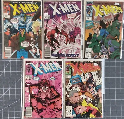 Buy Uncanny X-Men Lot Issues #245, 247, 259-261 Good - Fine Condition • 22.08£