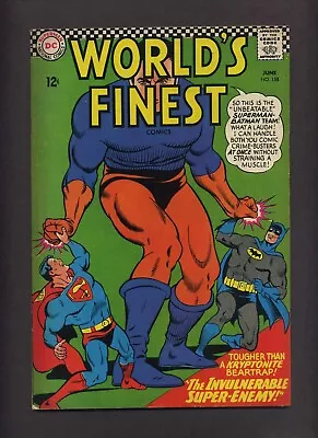 Buy World's Finest Comics 158 ORIGIN BRAINIAC A! ROBIN Superman BATMAN 1966 DC O931 • 9.49£