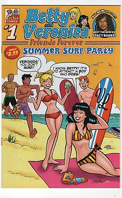Buy BETTY & VERONICA FRIENDS FOREVER SUMMER SURF PARTY #1 1st App Stacy Banks Archie • 14.33£