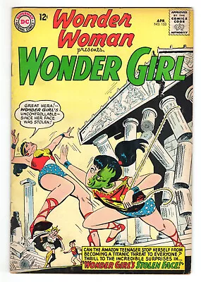 Buy Wonder Woman #153 Very Good Plus 4.5 Wonder Girl Mer-Boy Ross Andru Art 1965 • 17.58£