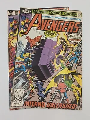 Buy Avengers #193, 194 (VG) Frank Miller & George Perez Covers! Marvel 1980 • 6.89£