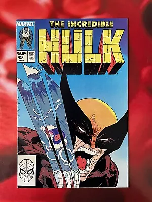 Buy Incredible Hulk #340  NM  Todd McFarlane Cover W/ Wolverine 1988 • 600£