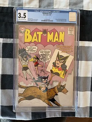 Buy BATMAN # 133 DC Comics Key 1960 CGC 3.5 1st KITE-MAN 1st BATMITE Moldoff Cover!! • 339.82£